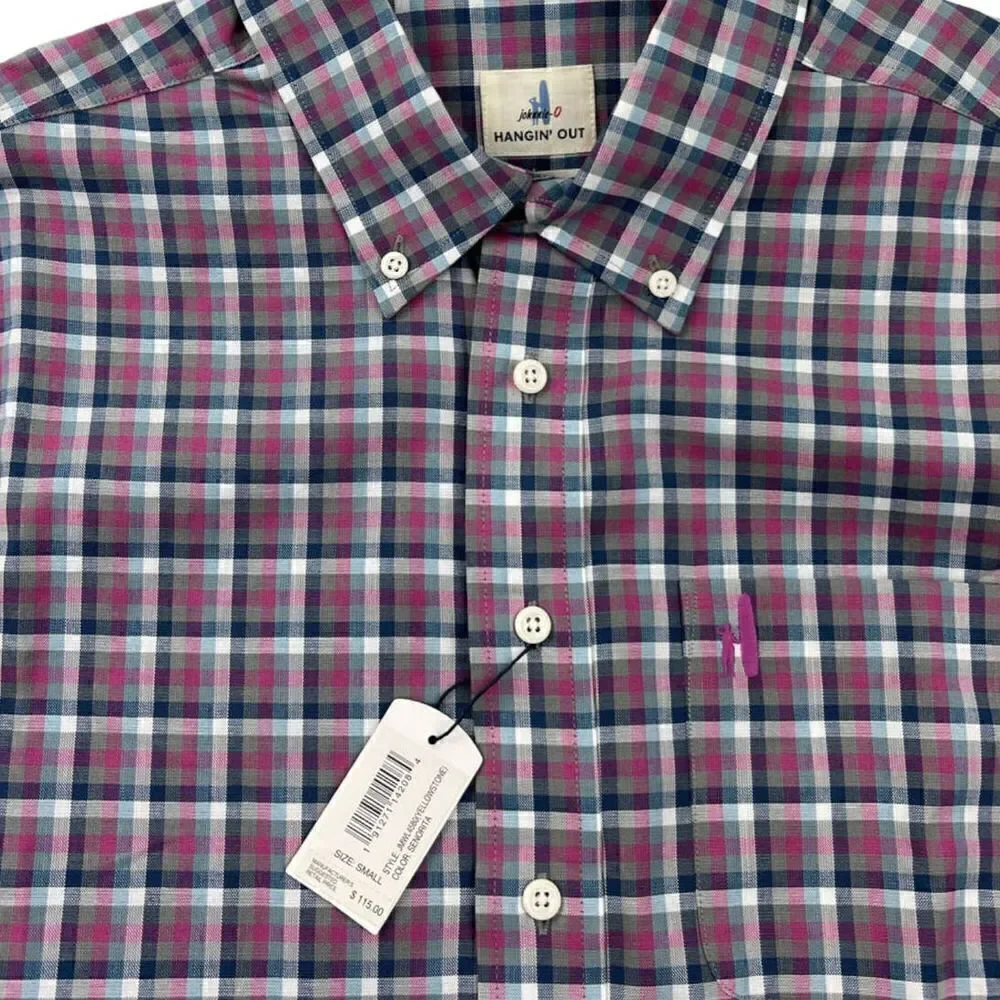 $115 New Johnnie-O Men S Classic Shirt Long Sleeve Casual Button Down Multicolor - Picture 6 of 7